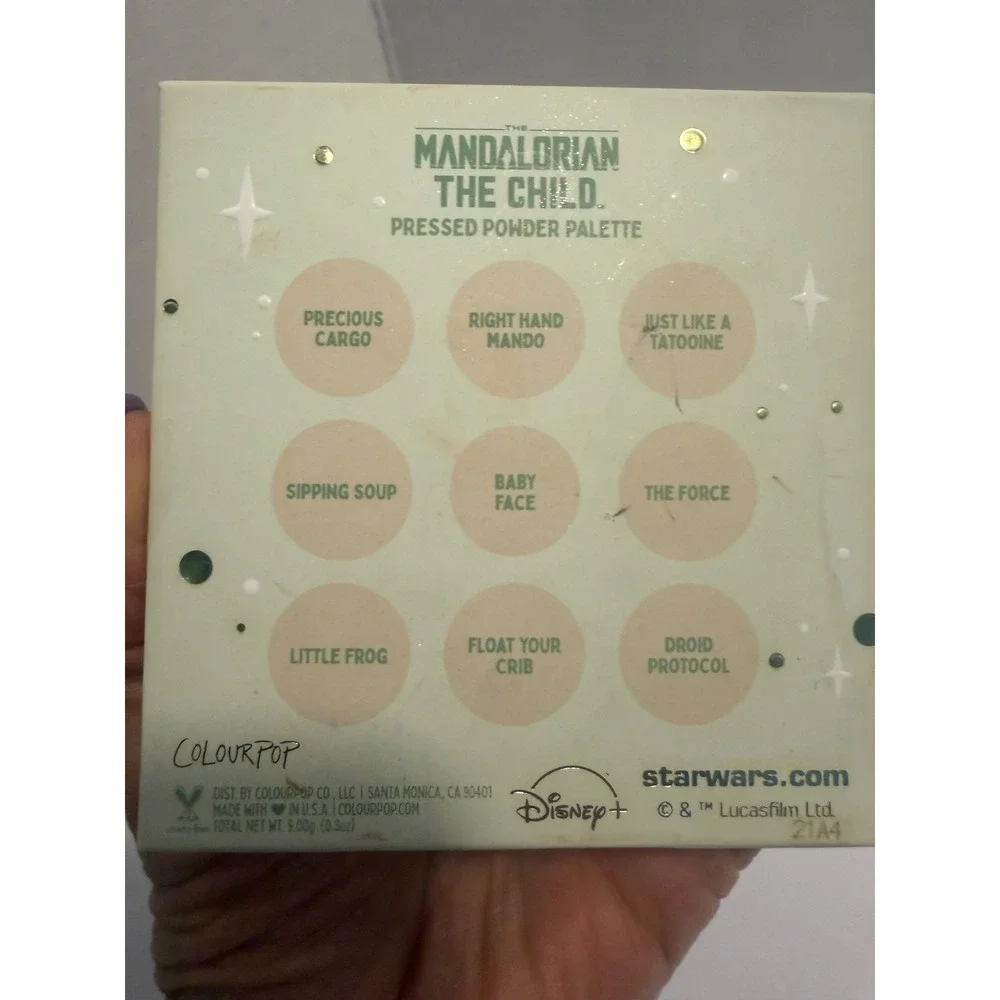 ColourPop Star Wars The Mandalorian The Child Eyeshadow Palette Grogu Green
